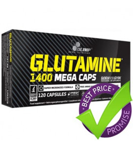 Glutamine 1400 Mega Caps 120cps