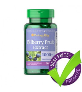 Bilberry 4:1 Extract 1000mg 90cps