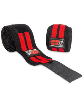 Knee Wraps 98 Inch Black/Red