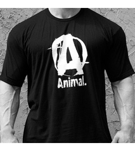 Animal T-Shirt Logo A Black