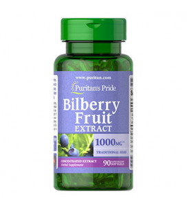 Bilberry 4:1 Extract 1000mg 90cps