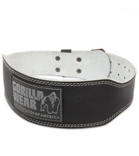 4 INCH Padded Leather Belt - Black