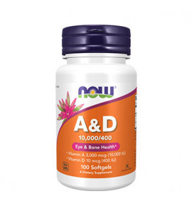 Vitamin A&D 10,000/400 IU 100 Softgels