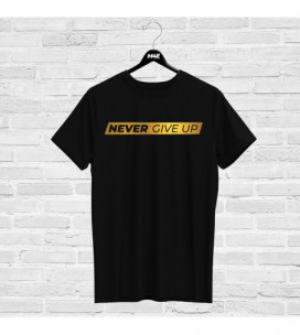 T-shirt motivazionale NEVER GIVE UP